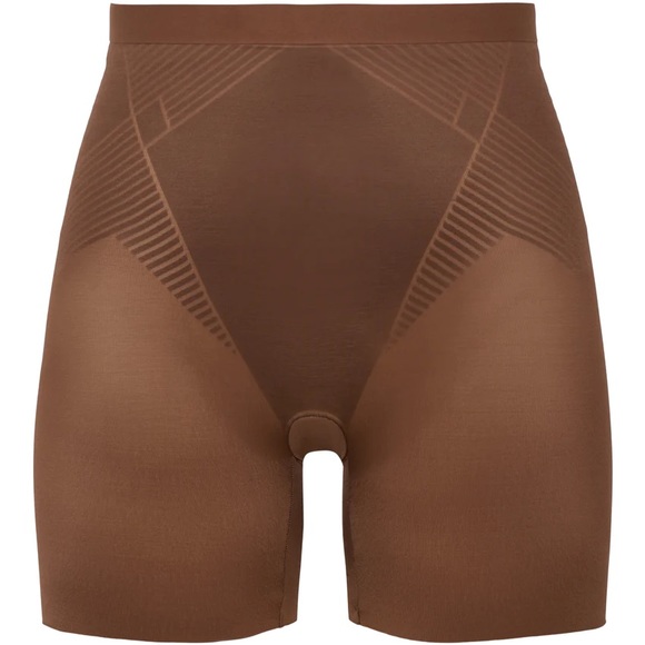 NWOT Spanx Thinstincts 2.0 Girl Short in Chestnut Brown Women’s Large - Picture 5 of 9